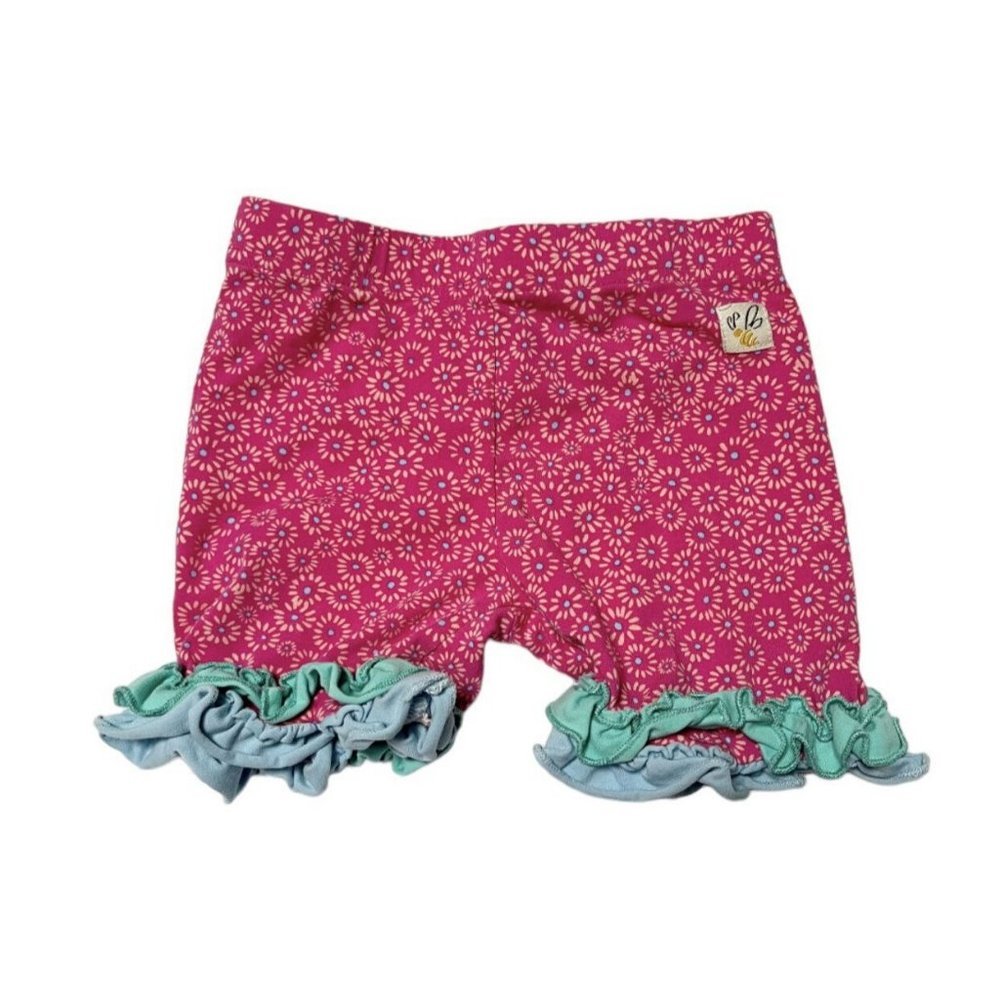 Wildflowers Patterned Ruffle Shorties Size 4